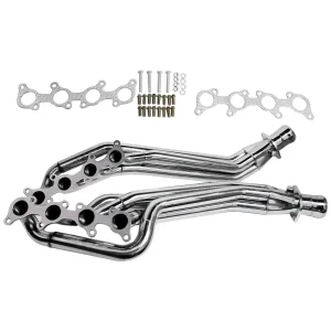 AP03 Exhaust Header with Gaskets for 2011-2016 Ford Mustang GT 5.0L V8 Stainless Steel