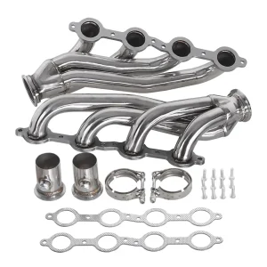 Stainless Steel Turbo Exhaust Conversion Swap Header Manifold Kit For Chevy GMC C10 1960-86 LS LS1 LS2 LS3 LS6